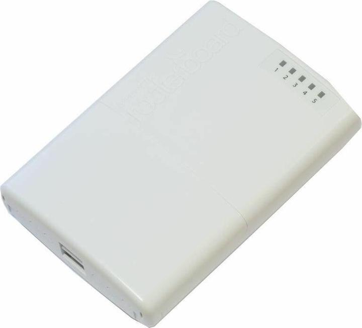 Produktbild MikroTik RouterBOARD PowerBox - Router - 4-Port-Switch - an DIN-Schiene montierbar, Stangenmontage