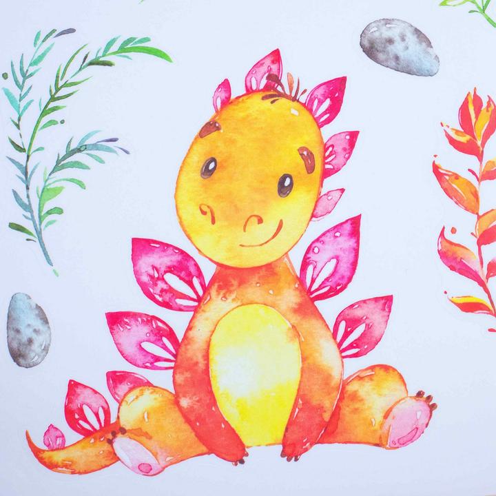 Actual product image Papierdrachen Wall tattoos - dinosaurs - set 5 (2 x 22 x 32 cm)