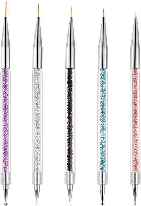 Image du produit Vanessa Beauty Dotting Pens (Ustensiles à ongles, Pourpre, Blanc, Noir, Bleu, Rose)