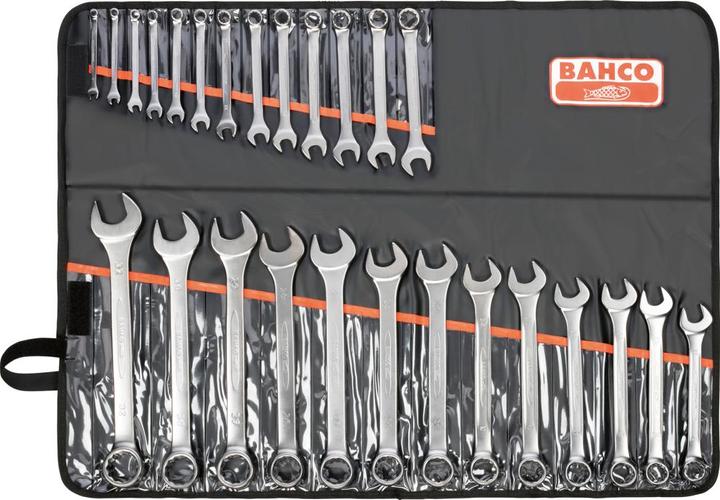 Immagine prodotto Bahco Set di chiavi combinate 26 pezzi In sacchetto di plastica (32 mm, 19 mm, 6 mm, 12 mm, 24 mm, 14 mm, 22 mm, 16 mm, 23 mm, 10 mm, 21 mm, 18 mm, 27 mm, 7 mm, 31 mm, 17 mm, 11 mm, 15 mm, 26 mm, 30 mm, 8 mm, 28 mm, 9 mm, 29 mm, 13 mm, 20 mm, 25 mm)