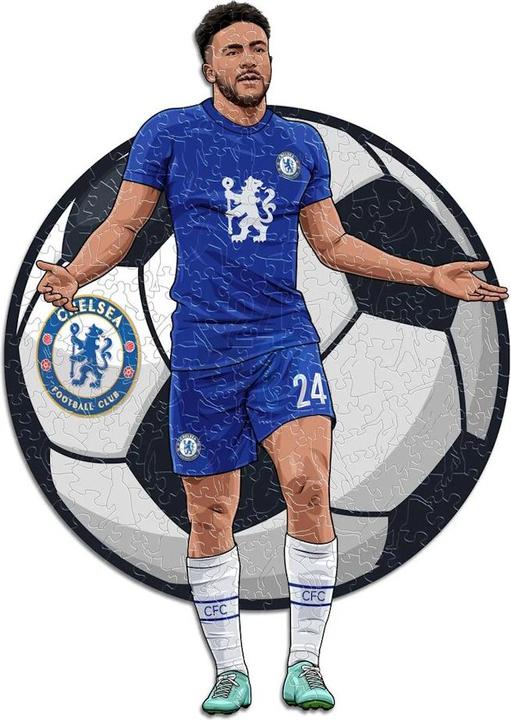 Actual product image Iconic Chelsea FC - Reece James - Wooden Puzzle Size L (500 pieces) (500 pieces)