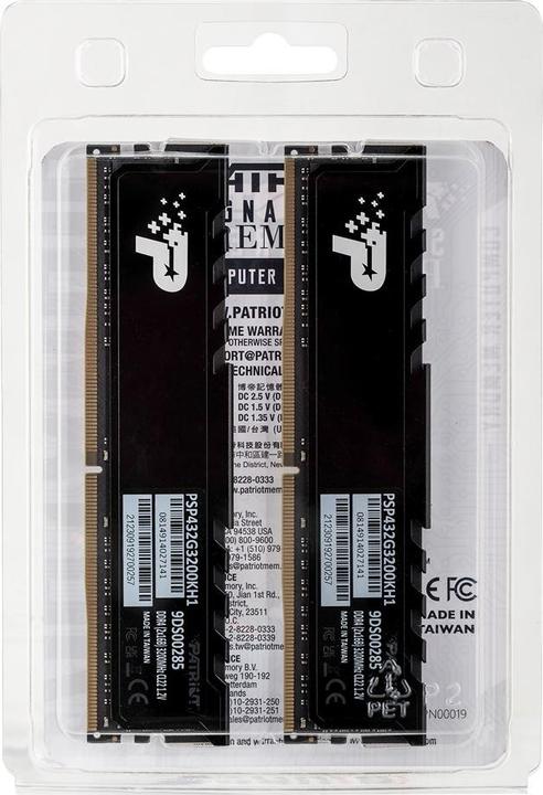 Produktbild Patriot Signature Premium PSP432G3200KH1 Speichermodul GB DDR4 (2 x 16GB, 3200 MHz, DDR4-RAM, DIMM)