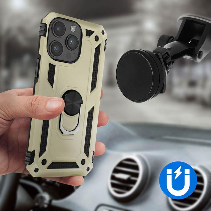Immagine prodotto Avizar Custodia antiurto per cellulare con serie di anelli (Apple iPhone 15 Pro Max)