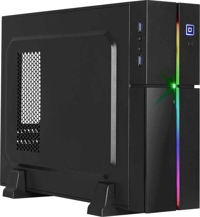 Produktbild AeroCool AEROPGSPLAYASLIM-BK PC-Gehäuse ohne Netzteil PLAYA SLIM RGB - USB3.0 (mATX, Mini-ITX)