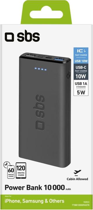 Produktbild SBS Power Bank (10000 mAh, 5 W, 37 Wh)