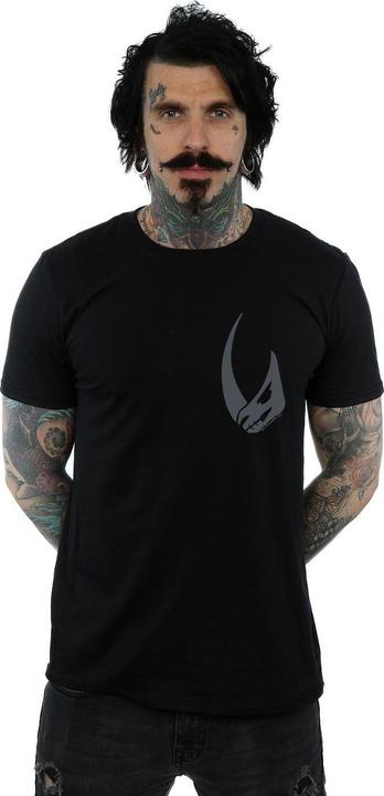 Actual product image Star Wars Mens The Mandalorian Rhino Emblem Pocket Print T-Shirt (5XL)