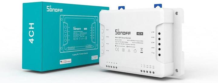 Actual product image Sonoff 4CHR3 - 4-gang Wi-Fi Smart Switch
