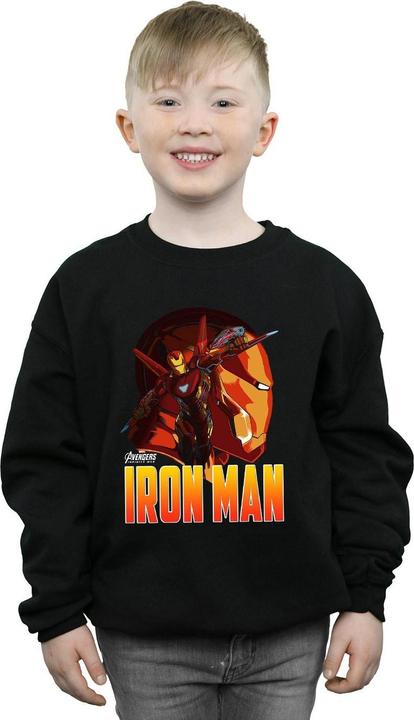 Actual product image Boys Avengers Infinity War Iron Man Character Sweatshirt (152, 158)