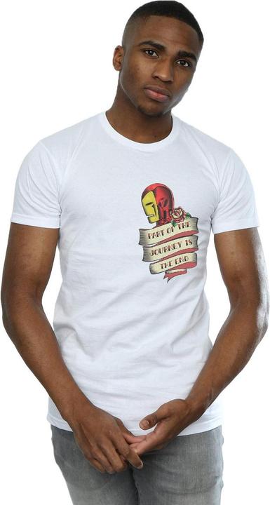 Produktbild Iron Man Tattoo Journey Breast Print TShirt (4XL)