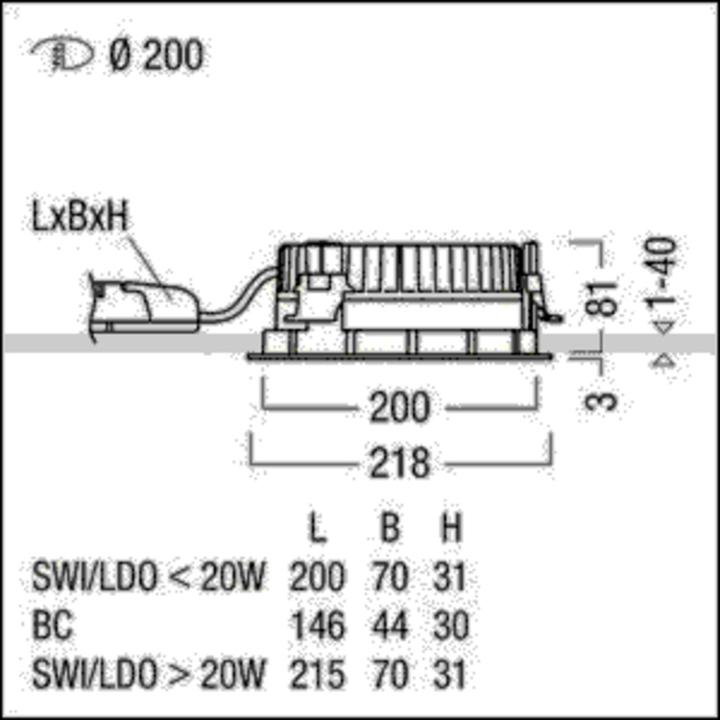 Immagine prodotto Zumtobel Gruppo LED Downlight Panos EVO #60815874 R200L24W840230VFALWH Panos Infinity/evolution R Dow (2535 lm)
