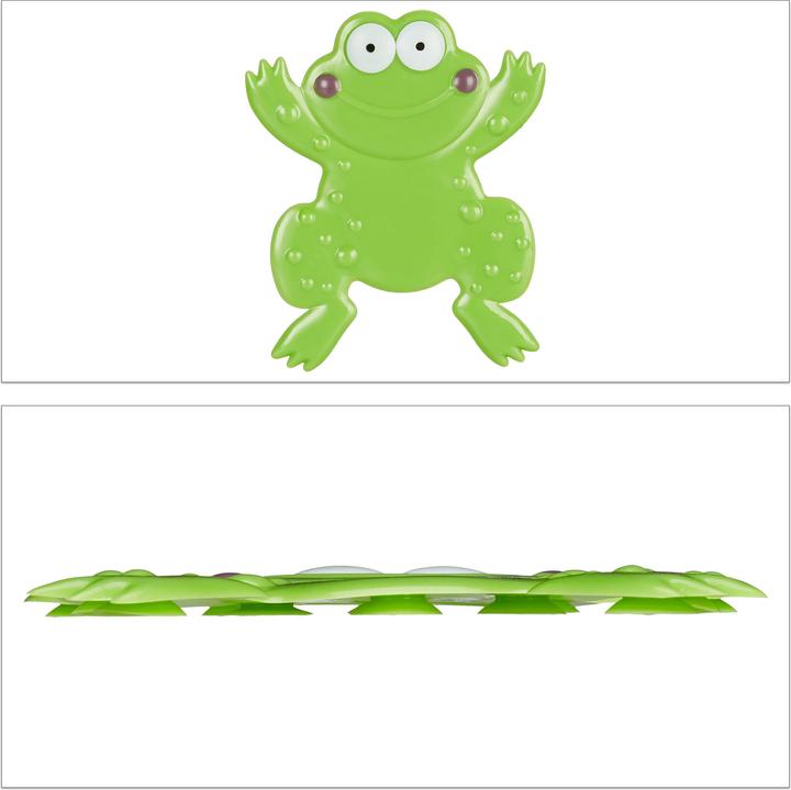 Image du produit Relaxdays Autocollants grenouille pour salle de bains, lot de 5 (12 x 0,5 x 14 cm)