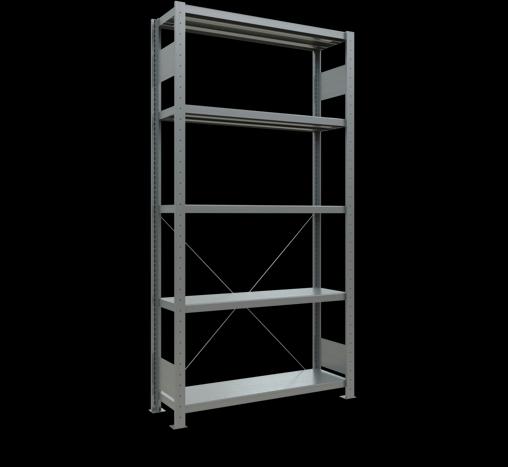 Actual product image Schulte Lagertechnik MULTIplus330 boltless basic shelving system with cross brace