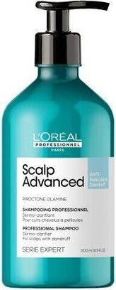 L'Oréal Paris L'OREAL PROFESSIONNEL Serie Expert Scalp Advanced Anti Dandruff szampon przeciw łupieżowy 500ml (500 ml, Flüssiges Shampoo)