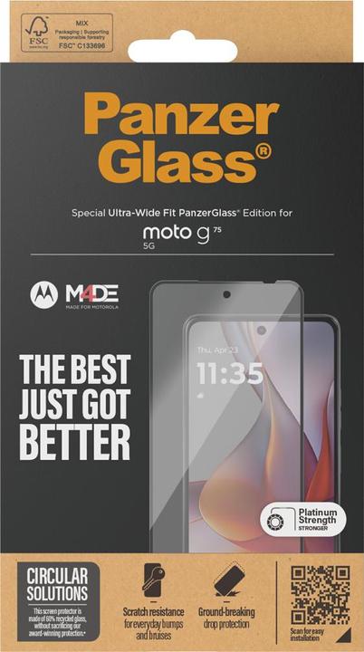 Immagine prodotto PanzerGlass Vestibilità ultra-ampia (1 Pezzo/i, Vivo Y75 5G)