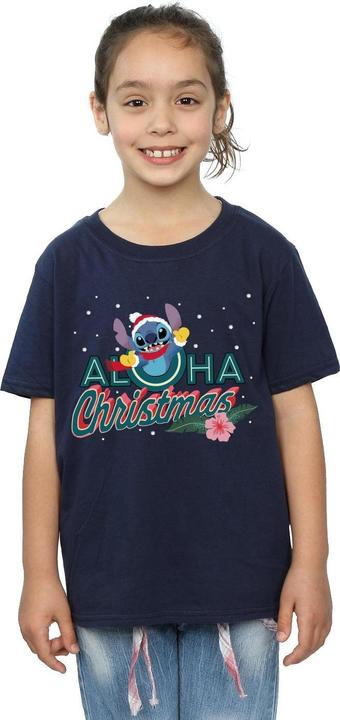 Immagine prodotto Disney Lilo And Stitch Aloha Christmas Maglietta Ragazze (128)