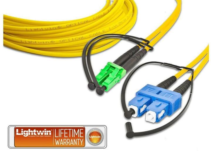 Actual product image Lightwin Fiber optic duplex patch cable (CAT7, 3 m)