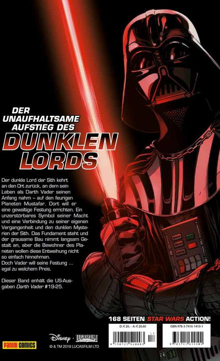 Actual product image Panini Star Wars Comics - Darth Vader (Ein Comicabenteuer): Vaders Festung (German, Charles Soule, 2019)