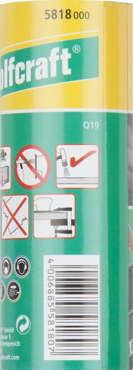 Produktbild wolfcraft Schleifpapierrolle für Metall/Lack, 3 m x 115 mm, Körnung 400 (400)