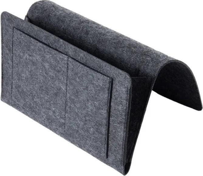 Alopini 1pc Filz Nachttisch Lagerung Tasche Beutel hängen Lagerung Veranstalter Bett Halter Taschen