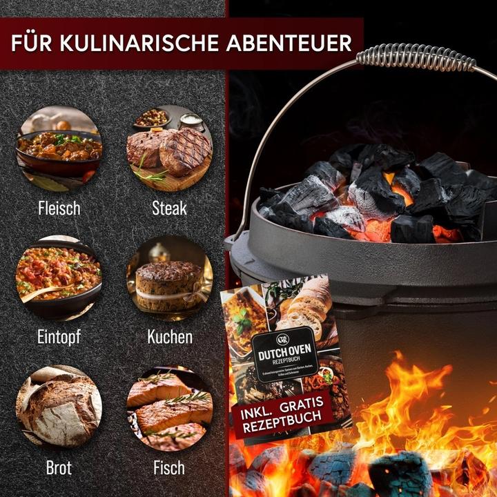 Productafbeelding Gusskönig Dutch Oven Set met roestvrijstalen onderzetter