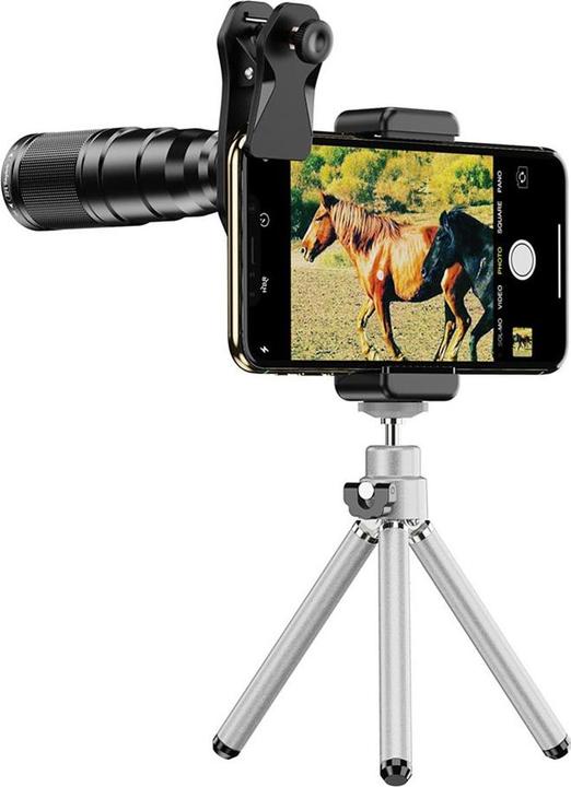 Immagine prodotto Deltalabs Smartphone Teleskop-Objektiv 22x – Fisheye, Makro, Weitwinkel & Stativ