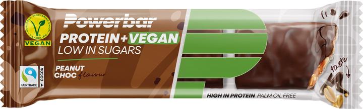 Produktbild Powerbar Protein+Vegan Riegel Peanut Chocolate 42 g (Peanut Choc, 2 Stk., 42 g)