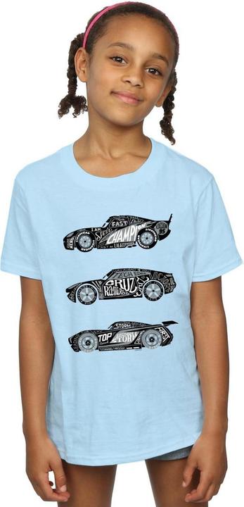 Image du produit Disney - T-shirt CARS TEXT RACERS - Fille (152, 158)