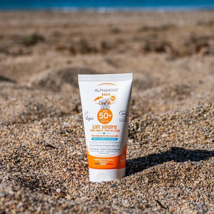 Actual product image Alphanova BB Sun Milk Organic SPF50+ Milk (Suntan lotion, SPF 50+, 50 ml, 50 g)
