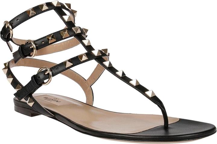 Actual product image Valentino Garavani Rockstud Flip-Flop Sandals (36.5)