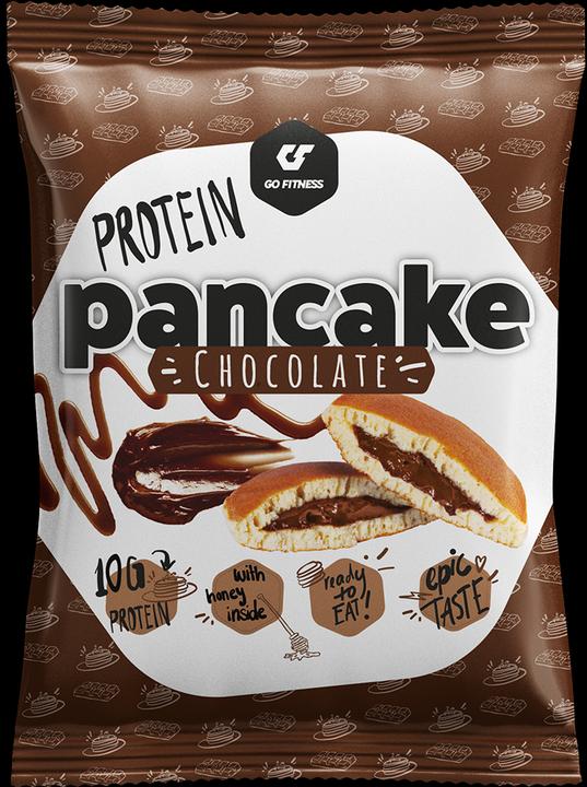 Image du produit Go Fitness Pancakes protéinés (Chocolat, 12 pcs, 600 g)