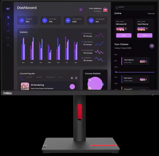 Lenovo ThinkVision T24i-30 (1920 x 1080 pixels, 23.80")