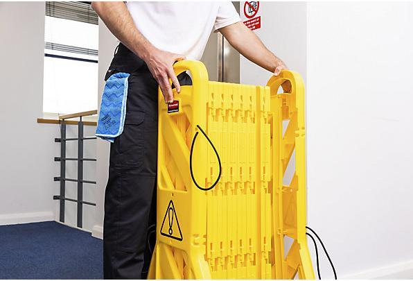 Produktbild Rubbermaid Absperrzaun aus Polyethylen, mobil