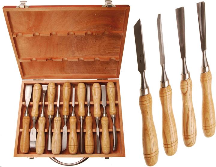 BGS Jeu de ciseaux à bois 12 pièces (12 mm)
