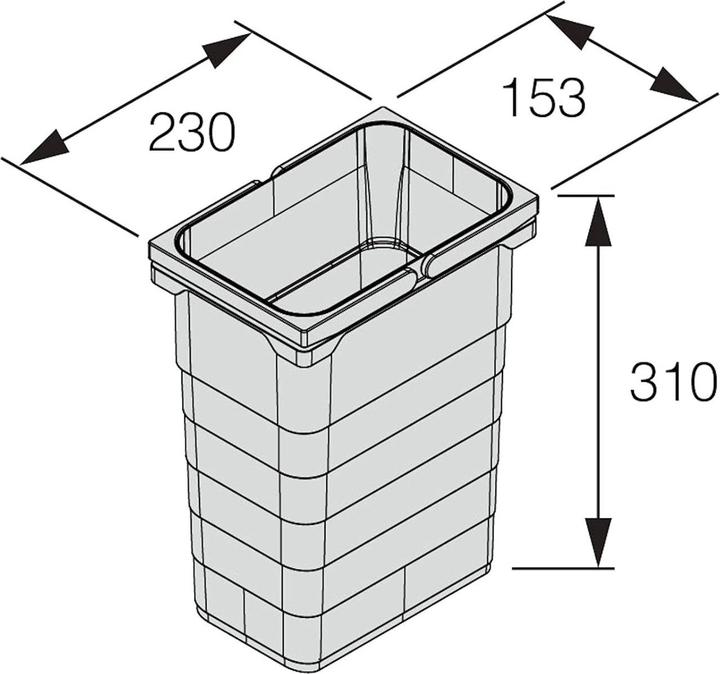 Immagine prodotto Sotech 5050,90 Sistema di separazione dei rifiuti eins2vier (8 l)