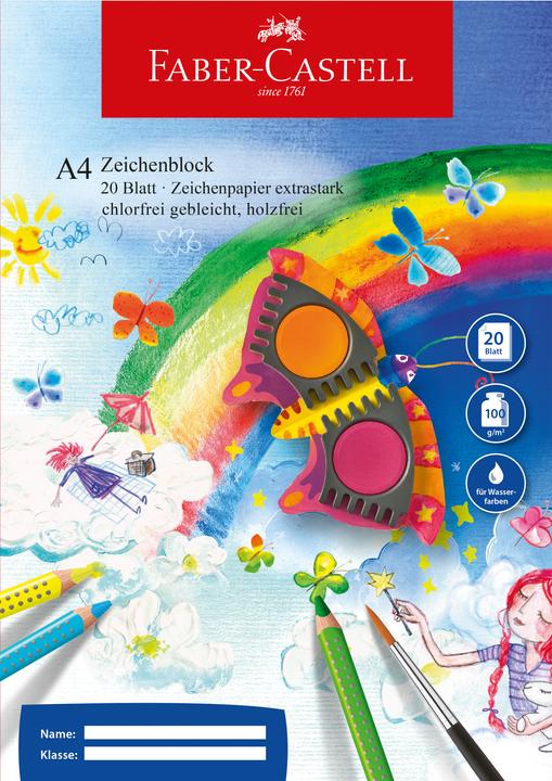 Immagine prodotto Faber-Castell Blocco da disegno A4 20 fogli (A4, Nessuna)
