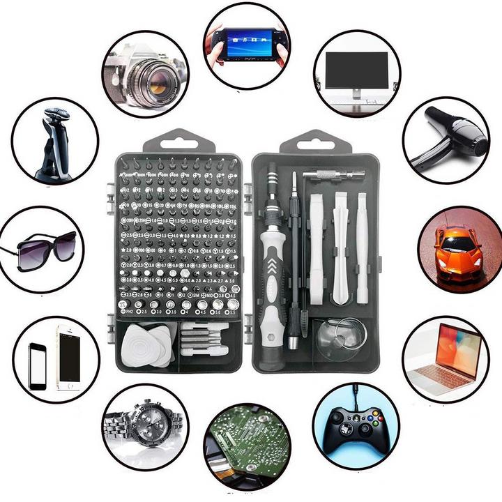 Image du produit Apfelkiste Kit de réparation professionnel pour appareil mobile - Tournevis & outil d'ouverture avec boîte de
