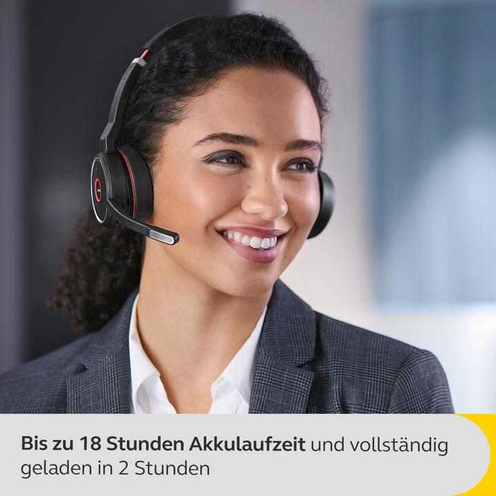 Productafbeelding Jabra Hoofdtelefoon Evolve 75 SE MS Duo incl. Link 380 (Draadloze, USB-A)