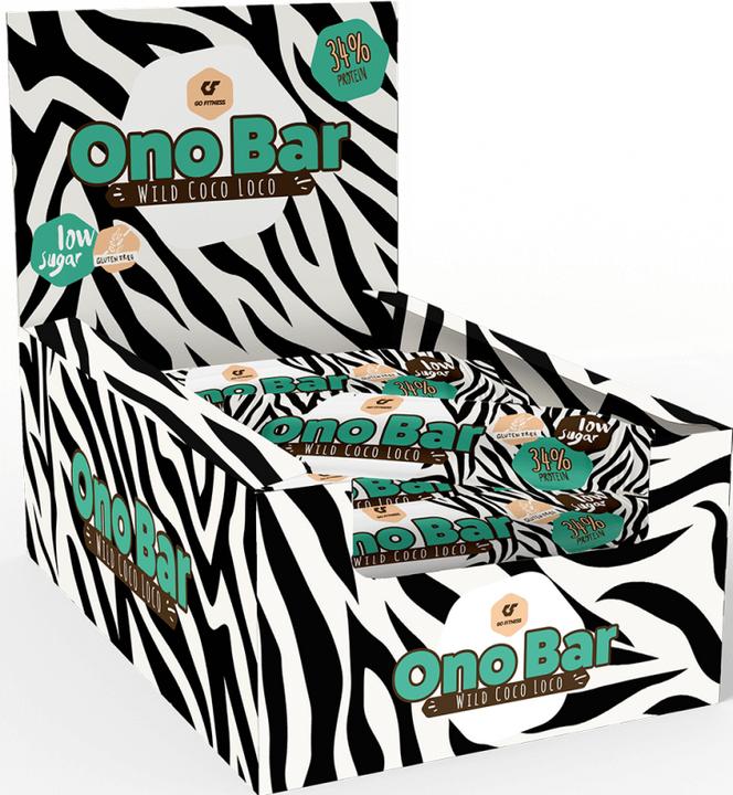 Actual product image Go Fitness ONO Bar Box (Coconut, 12 pcs., 480 g)