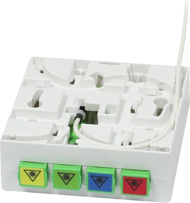 Produktbild Synergy 21 FTTH Compact Box vorkonfektioniert, 4xSCAPC - open End, 40m, 9125u, G,657,A2, 4-