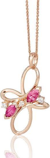 Produktbild Breuning ANHÄNGER - E.ROSA TURMALIN/Brill. 0,165 Ct. H/si (750/18 K Gold)