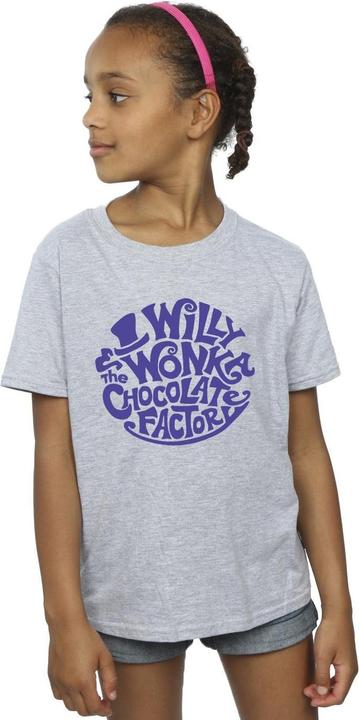 Produktbild Willy Wonka & the Chocolate Factory Typed Logo TShirt Mädchen (140, 146)