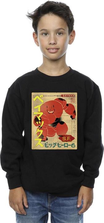 Produktbild Disney Big Hero 6 Baymax Baymax Newspaper Sweatshirt Jungen (152, 158)