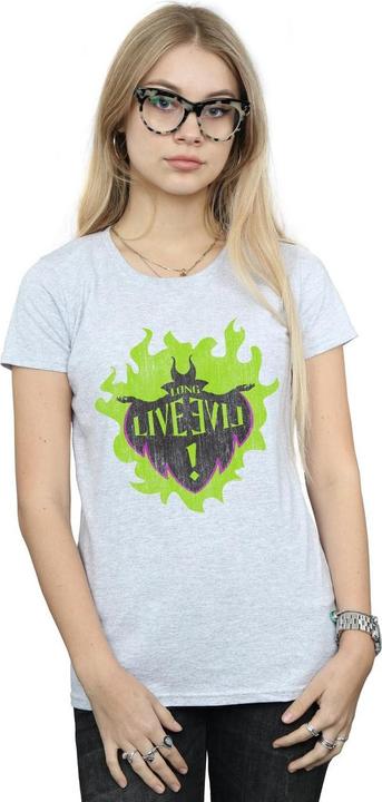Actual product image Disney Womens/Ladies The Descendants Maleficent Long Live Cotton T-Shirt (S)