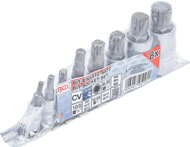 Actual product image BGS Bit insert set (M16, M4, M12, M6, M5, M14, M10, M8)