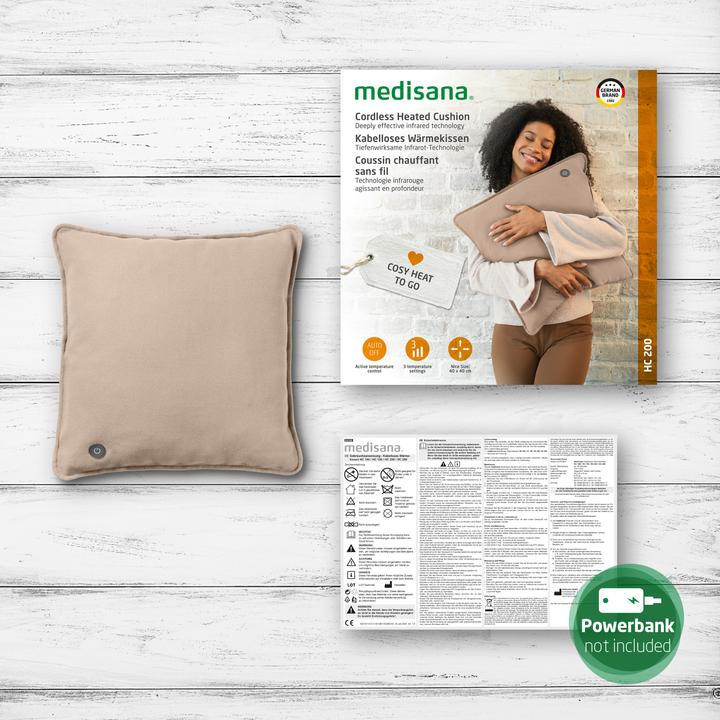 Actual product image Medisana HC 200 Interior Cushion Line sand (40 x 40 x 18 cm)