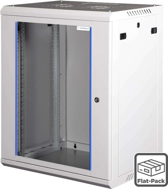 Produktbild Wirewin 19/ Wandschrank, einteilig, Pro 3nd Generation, Flat-Pack, 600x450mm, hellgrau (10.86 HE, 19 Zoll Rack)