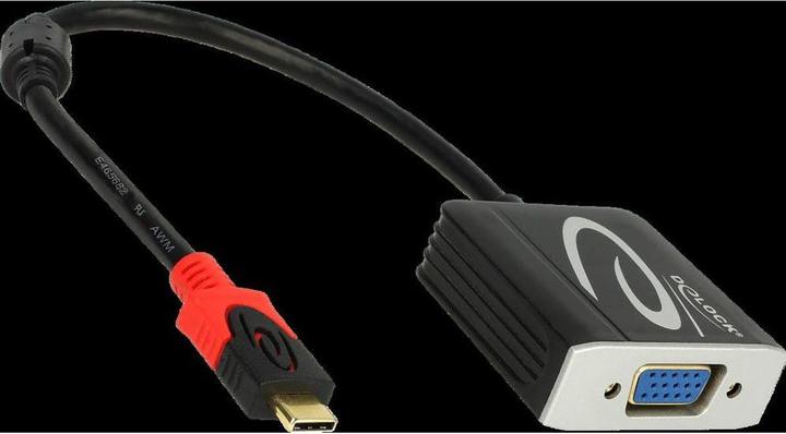 Actual product image Delock Monitor Adapter USB Type-C to VGA (VGA, 20 cm)