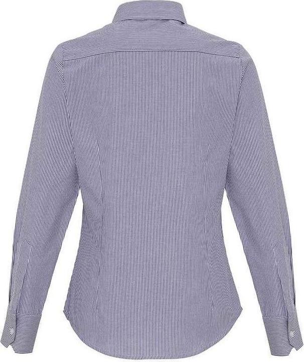 Image du produit Premier Chemise d'apparat à manches longues en Oxford rayé pour dames (M)