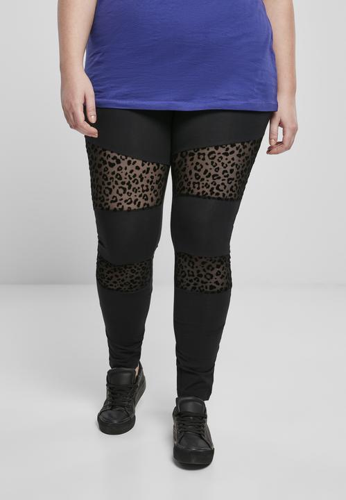 Produktbild Urban Classics Ladies Flock Lace Inset Leggings (XL)