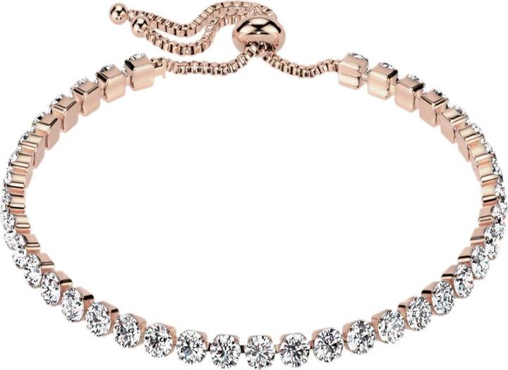Produktbild Star Piercing Kette Verstellbar rosegold mit Kristallen silber (Chirurgenstahl 316L)
